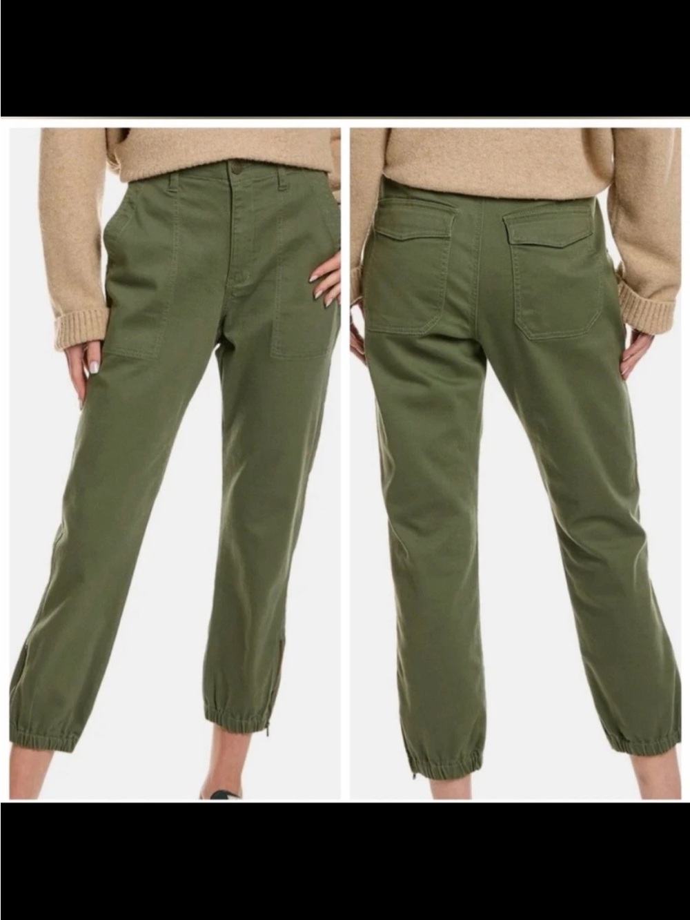 CAbi Compass Olive Green Capri Pants